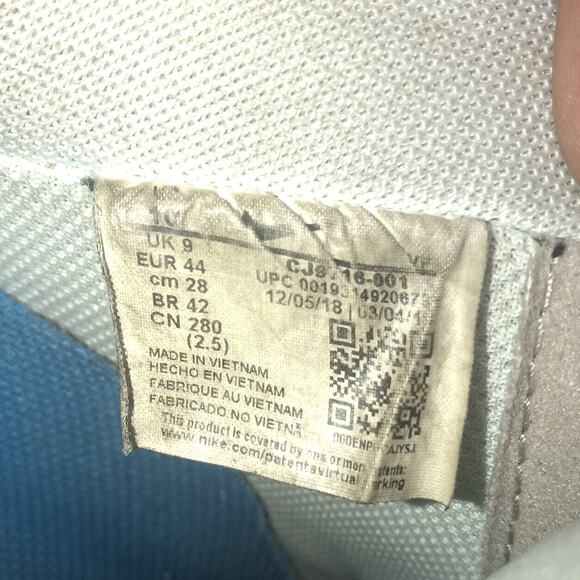 Nike Air Force 1 Low Sneaker Men Size 10 Devin Booker Moss Point Blue CJ9716 001 - Picture 8 of 11